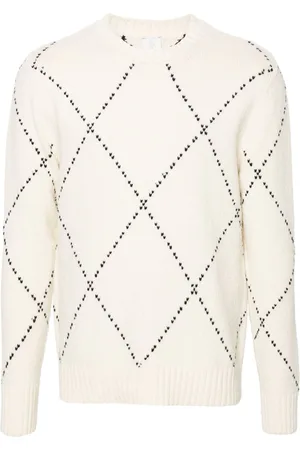 ELEVENTY Pullover mit Rautenmuster