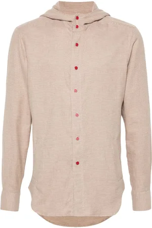 Kiton Hoodie mit Hahnentrittmuster