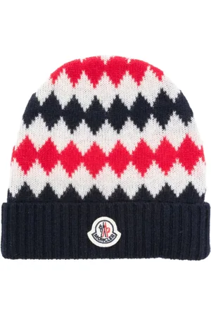 Moncler Beanie mit Logo-Patch