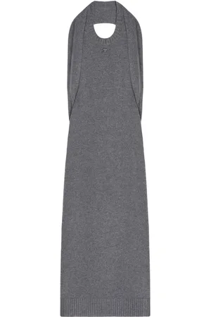 Courrèges Drapiertes Midikleid
