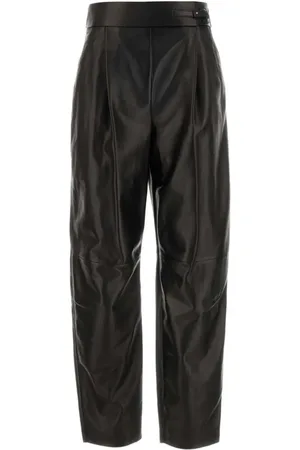 Giorgio Armani Lederhose mit geradem Bein