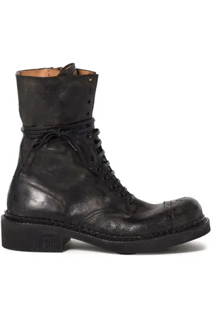 Miu Miu Schnürstiefel aus Leder