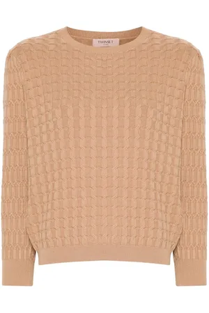 Twin-Set Pullover mit Zopfmuster
