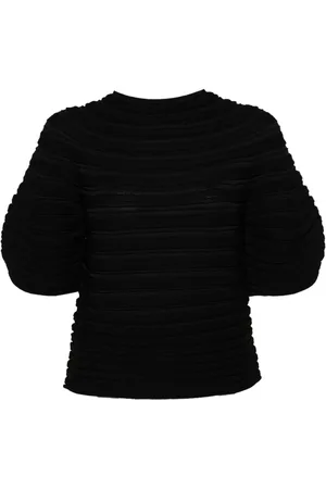 PLEATS PLEASE ISSEY MIYAKE Gestrickte Mushroom Bluse