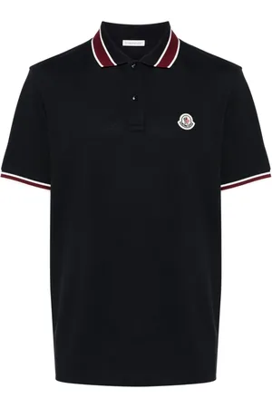 Moncler Poloshirt mit Logo-Patch
