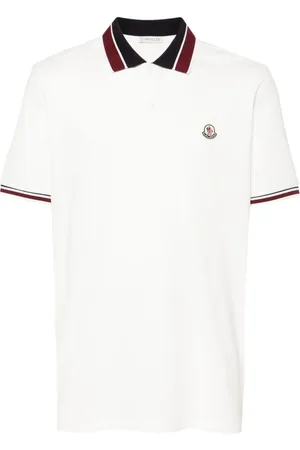 Moncler Poloshirt mit Logo-Patch