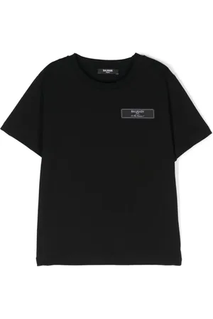 Balmain T-Shirt mit Logo-Patch