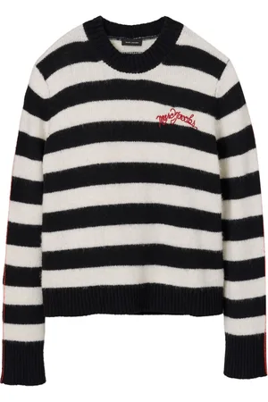 Marc Jacobs Gestreifter Pullover mit Logo-Stickerei