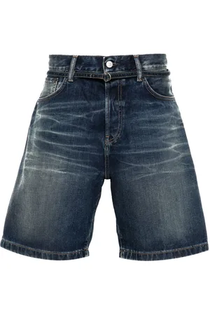 Acne Studios Jeans-Shorts mit Logo-Patch