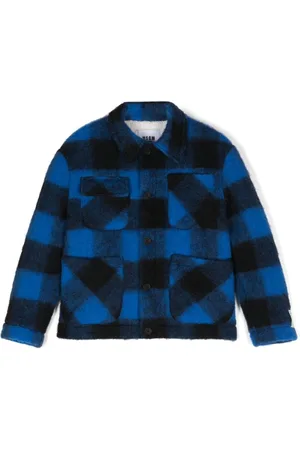 Msgm Jacke mit Logo-Patch