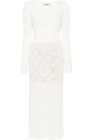 Twin-Set Maxikleid aus Pointelle-Strick