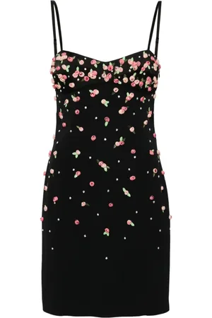 BLUMARINE Minikleid mit Blumenapplikation