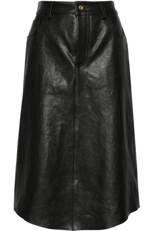 BLUMARINE Midirock mit Logo-Prägung