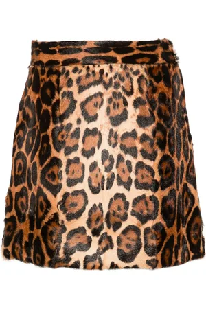 BLUMARINE Minirock mit Leoparden-Print