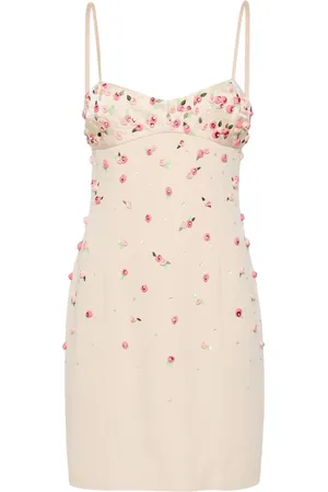 BLUMARINE Minikleid mit Blumenapplikation