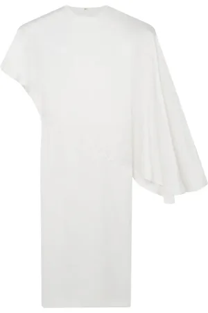 Stella McCartney Asymmetrisches Midikleid mit Schulterpolstern