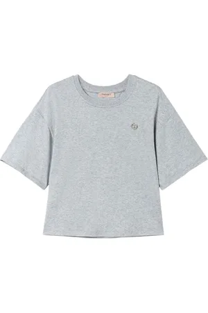 Twin-Set T-Shirt mit Logo-Applikation