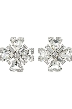 Alessandra Rich Square Cross Ohrringe