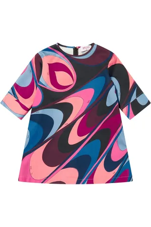 PUCCI Junior Kleid mit abstraktem Print