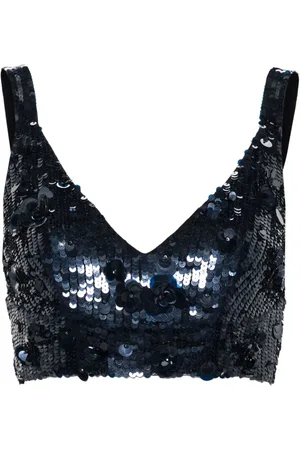 P.A.R.O.S.H. Cropped-Top mit Pailletten