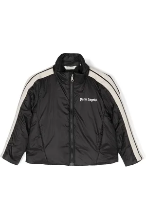 Palm Angels Gefütterte Jacke mit Logo-Print