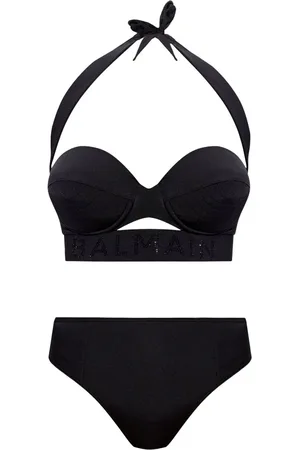 Balmain Bikini mit Logo-Verzieruung