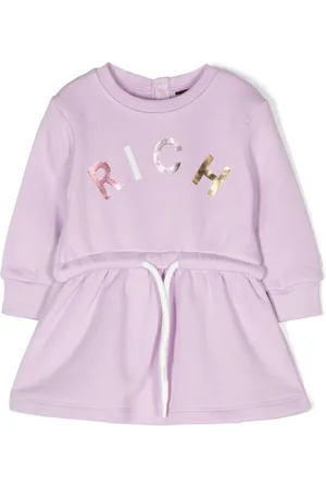 John Richmond Kleid mit Logo-Print