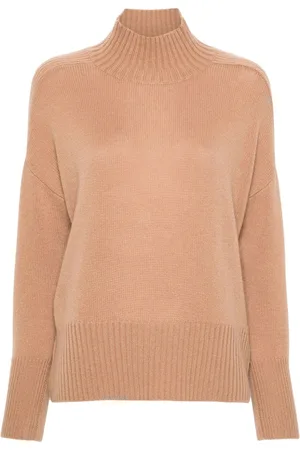 Allude Kaschmirpullover mit Stehkragen