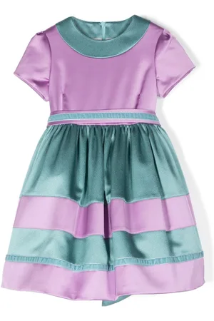 COLORICHIARI Kleid in Colour-Block-Optik