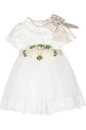 COLORICHIARI Kleid mit Blumenapplikation