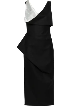 Alexander McQueen Midikleid mit Nadelstreifen