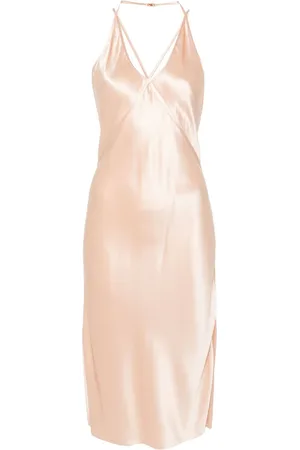Saint Laurent Rückenfreies Camisole-Kleid aus Seide