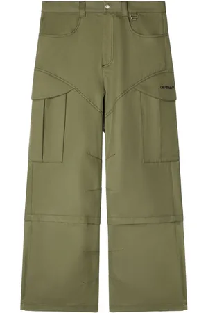OFF-WHITE Gerade Cargohose mit Stickerei