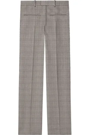 Courrèges Gerade Hose mit Prince-of-Wales-Print