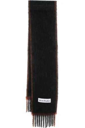 Acne Studios Schal mit Logo-Patch
