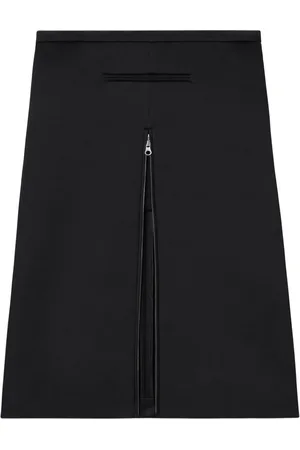 Courrèges Satin-Midirock mit Reißverschluss