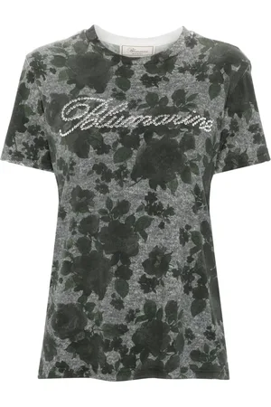 BLUMARINE T-Shirt mit Rosen-Print