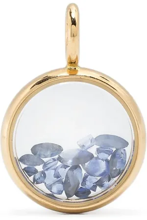 Aurélie Bidermann 18kt Mini Chivor Gelbgoldanhänger mit Saphir