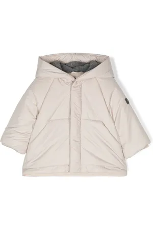 Il gufo Gefütterte Jacke mit Logo-Patch