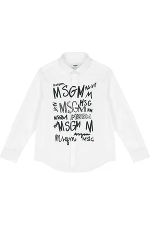 Msgm Hemd mit Logo-Print