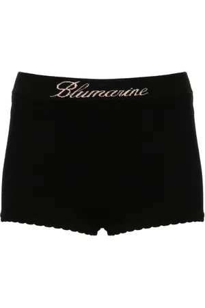 BLUMARINE Kurze Shorts mit Logo-Jacquard