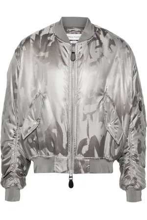 Alexander McQueen Bomberjacke mit Logo-Print