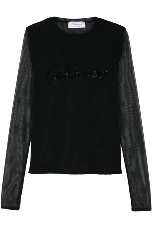 BLUMARINE T-Shirt mit Strass-Logo
