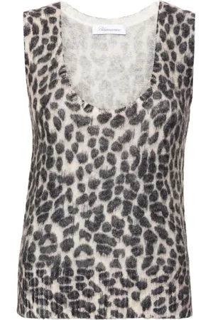 BLUMARINE Tanktop mit Leoparden-Print