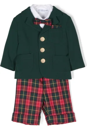 COLORICHIARI Hosen-Set mit Schottenkaro