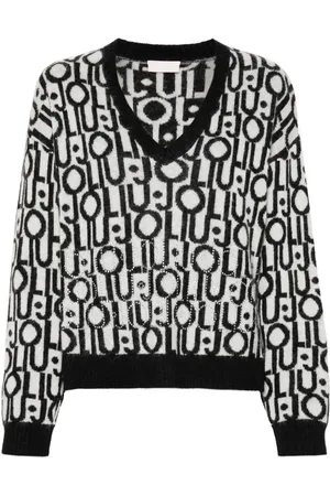 Liu Jo Jacquard-Pullover mit Logo