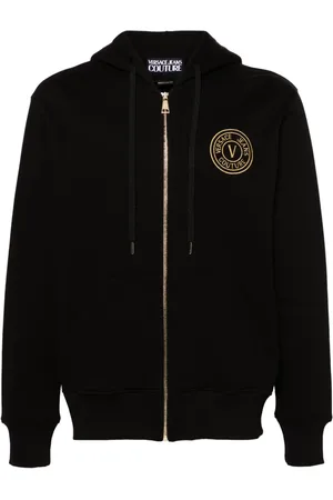 VERSACE Kapuzenjacke mit Logo-Stickerei