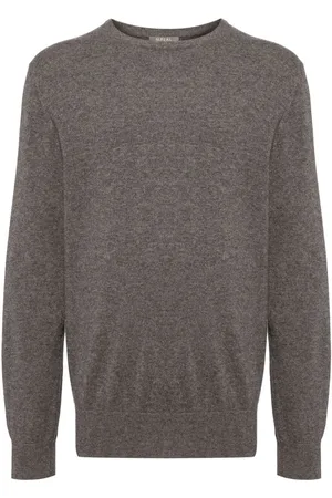 N.PEAL Oxford Pullover mit rundem Ausschnitt