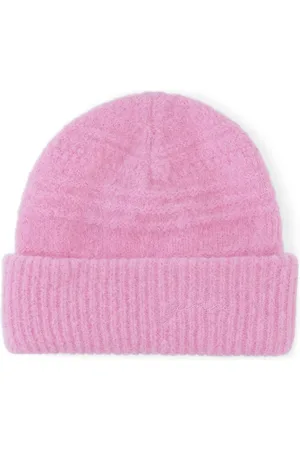Ganni Beanie mit Logo-Stickerei