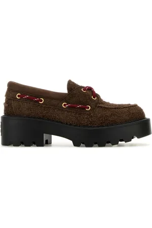 Miu Miu Brown Loafer aus Wildleder